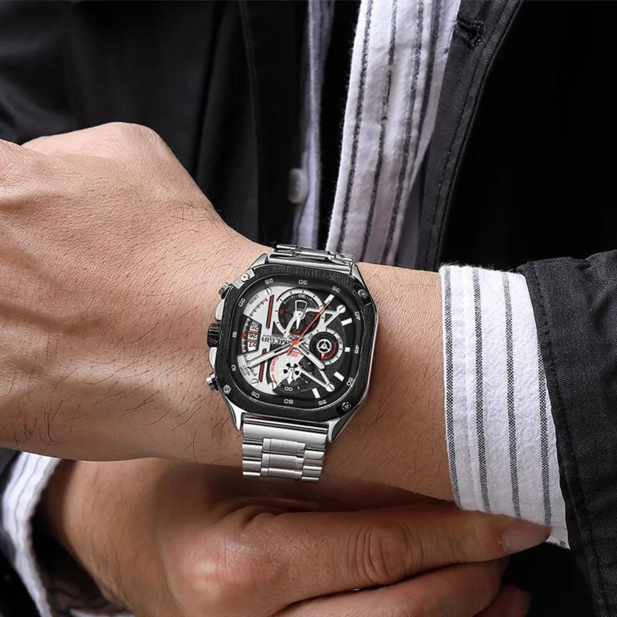 Manike MEGIR 2217 Analog Quarz Uhr Manike MEGIR 2217 Analog Quarz Uhr